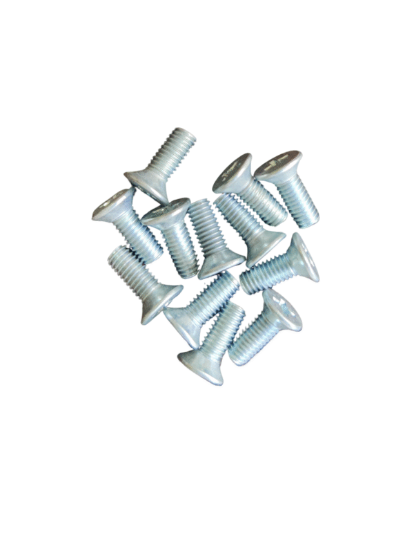 4 Hole Plate Screw  White